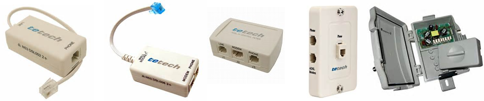 ADSL filter, ADSL Splitter, ADSL Central splitter, ADSL wall mount Splitter, External ADSL CentralSplitter